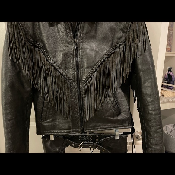 Vintage matching fringe jacket and chaps. Some small. Perfect condition - Picture 3 of 11